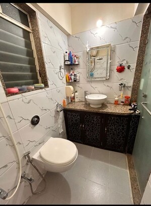Bathroom in 2 BHK Apartment at Siddhi Highland Park, Kolshet Road – for Sale