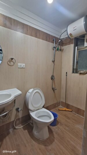 Bathroom in 2 BHK Apartment at Lokhandwala Harmony, Worli – for Rent