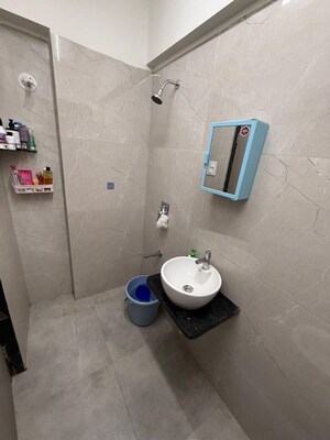 Bathroom in 2 BHK Apartment at Romell Diva, Malad West – for Rent