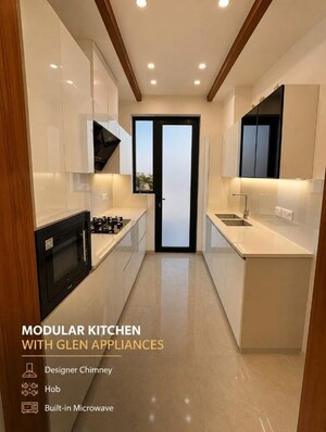 Kitchen in 3 BHK Builder Floor at Sector 17 – for Rent