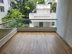 Balcony in 3 BHK Apartment at Galaxy Parijat, Bhosale Nagar – for Rent