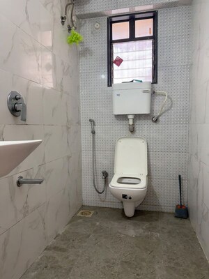 Bathroom in 1 BHK Apartment at Suraj Heights Goregaon, Goregaon East – for Rent
