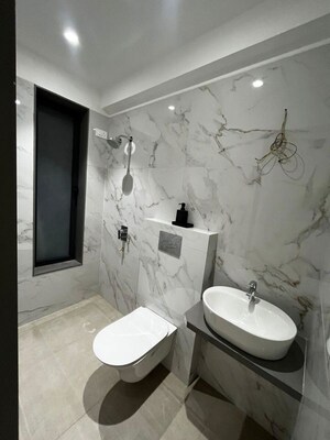 Bathroom in 3 BHK Apartment at Prabhadevi – for Sale