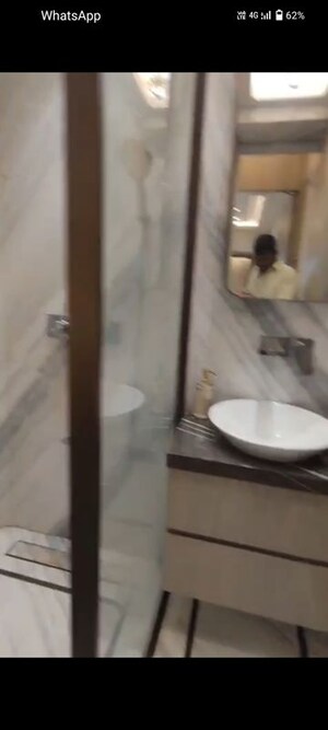Bathroom in 3 BHK Apartment at Raheja Classique, Andheri West – for Rent