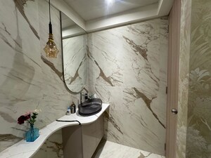 Bathroom in 2 BHK Apartment at Prescon Midtown Bay, Mahim West – for Sale