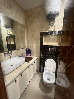 Bathroom in 2 BHK Builder Floor at Lajpat Nagar – for Rent