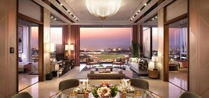 Living Room in 3 BHK Apartment at Piramal Mahalaxmi, Mahalaxmi – for Sale