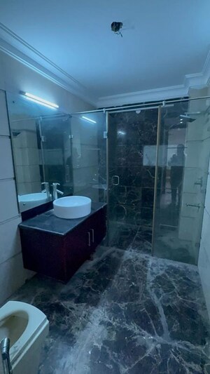 Bathroom in 4 BHK Builder Floor at Nehru Enclave – for Rent