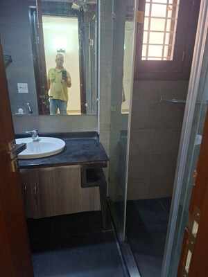 Bathroom in 3 BHK Builder Floor at Green Park – for Rent
