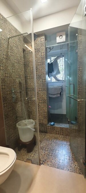 Bathroom in 3 BHK Apartment at Hiranandani Gardens Eldora, Powai – for Rent