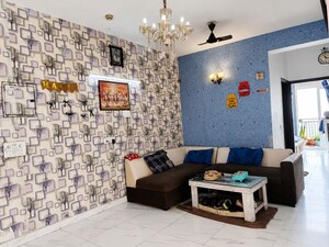 Living Room in 2 BHK Apartment at Casa Woodstock, Sector 16c Greater Noida – for Rent