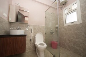 Bathroom in 2 BHK Apartment at NR Windgates, Thanisandra Main Road – for Rent