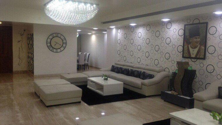 Living Room, marvel-imperial 5 Bedroom 4500 Sq.Ft. Apartment In Sangamvadi Pune 10651124
