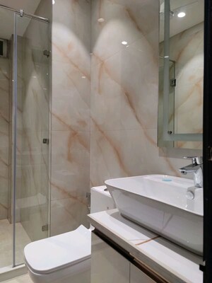 Bathroom in 2 BHK Builder Floor at Chattarpur – for Sale