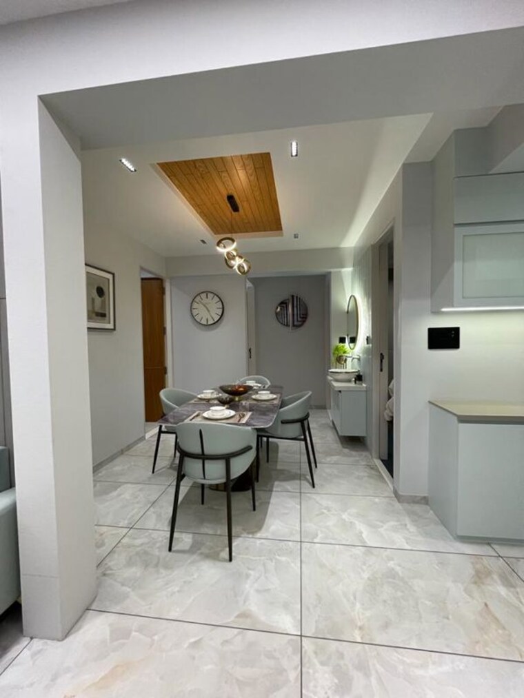 Dining area, aatmiya-selenite 3 Bedroom 978 Sq.Ft. Apartment In Gotri Vadodara 10651142