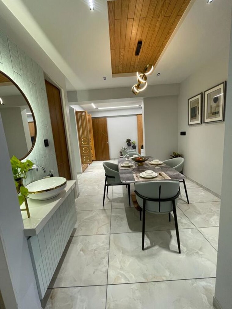 Kitchen, aatmiya-selenite 3 Bedroom 978 Sq.Ft. Apartment In Gotri Vadodara 10651142