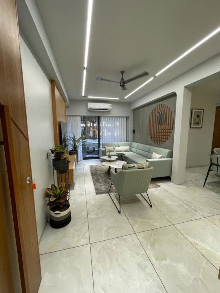 Living Room, aatmiya-selenite 3 Bedroom 978 Sq.Ft. Apartment In Gotri Vadodara 10651142