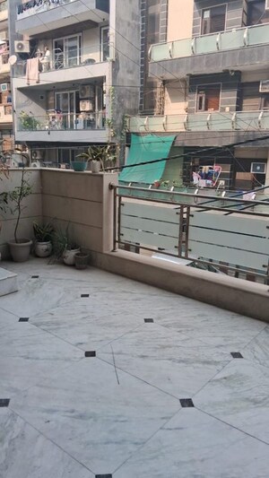Balcony in 3 BHK Builder Floor at Tagore Garden – for Rent