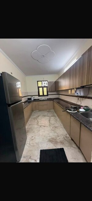 Kitchen in 3 BHK Builder Floor at Ramesh Nagar – for Rent
