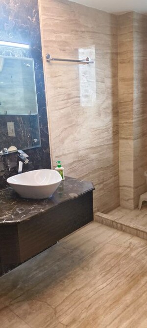 Bathroom in 4 BHK Builder Floor at Green Park Extension – for Rent