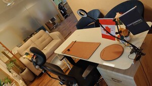 Team Area in  Office Space at Embassy Chambers, Vittal Mallya Road – for Rent