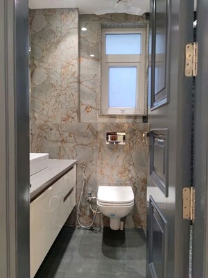 Bathroom in 2 BHK Builder Floor at Chattarpur – for Sale