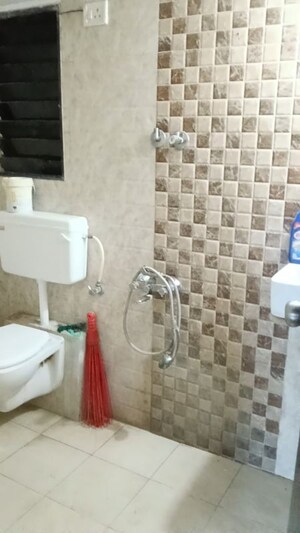 Bathroom in 2 BHK Apartment at Cosmos Solitaire, Virar West – for Rent