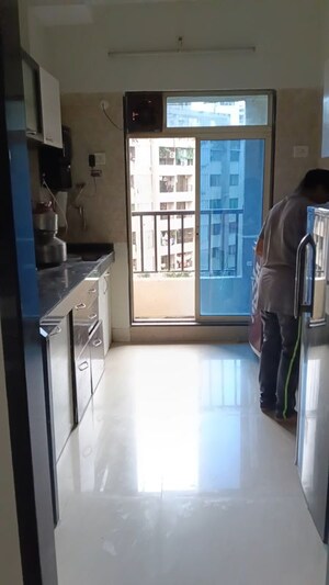 Kitchen in 2 BHK Apartment at Cosmos Solitaire, Virar West – for Rent