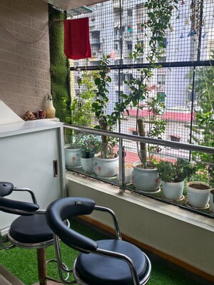 Balcony in 1 BHK Apartment at B. U. Bhandari  Planet Millenium, Pimple Saudagar – for Rent