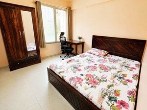 Bedroom in 2 BHK Apartment at Runwal Seagull, Hadapsar – for Rent