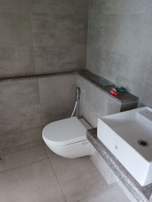 Attached Bathroom in 2 BHK Apartment at Birla Vanya, Kalyan West – for Rent
