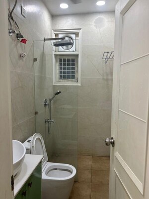 Bathroom in 4 BHK Builder Floor at Rajouri Garden – for Rent