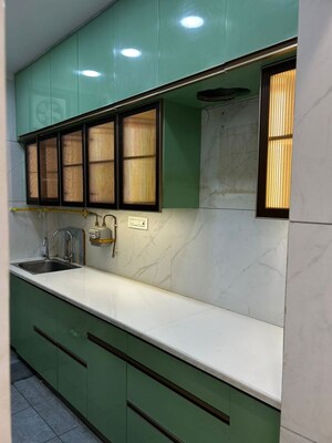Kitchen in 4 BHK Builder Floor at Rajouri Garden – for Rent