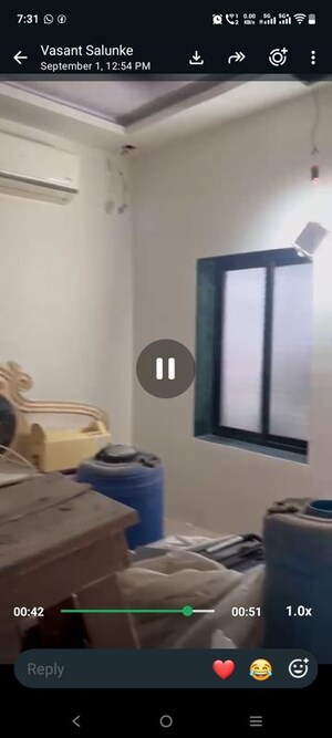 Living Room in 1 BHK Apartment at Shri Ramkrishna Complex, Kalyan West – for Sale
