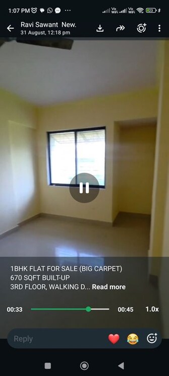 1 BHK Apartment For Sale in Dhuri Tower in Vasai West, Palghar
