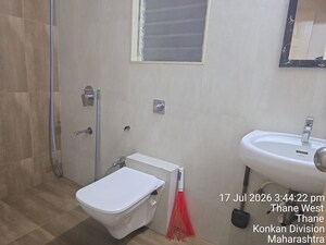 Bathroom in 3 BHK Apartment at Vijay Orovia, Ghodbunder Road – for Rent