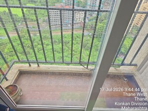 Balcony in 3 BHK Apartment at Vijay Orovia, Ghodbunder Road – for Rent