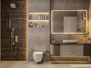 Bathroom in 3 BHK Apartment at Godrej Reserve Kandivali, Kandivali East – for Sale