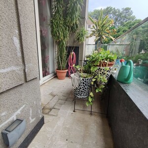 Balcony in 4 BHK Builder Floor at Greater Kailash I – for Rent