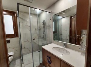 Bathroom in 4 BHK Builder Floor at Panchsheel Enclave – for Rent