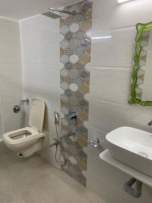 Bathroom in 2 BHK Apartment at Lokhandwala Complex – for Rent