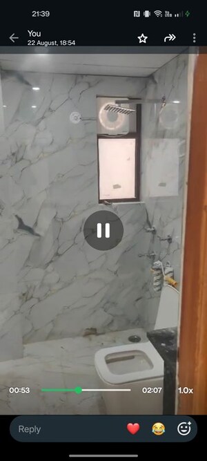 Bathroom in 2 BHK Apartment at RG Luxury Homes, Sector 16b Greater Noida – for Sale