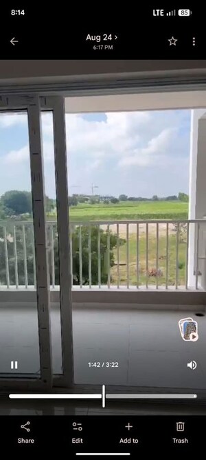 Balcony in 3 BHK Apartment at Aaditris Empire Apartments, Velmala – for Sale