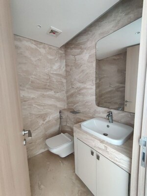 Bathroom in 3 BHK Apartment at Rustomjee Crown, Prabhadevi – for Rent
