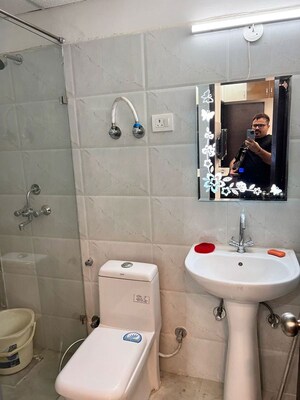 Bathroom in 2 BHK Apartment at Gaur City 2 - 14th Avenue, Sector 16c Greater Noida – for Rent