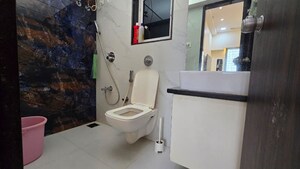 Bathroom in 2 BHK Apartment at Sethia Kalpavruksh Heights, Kandivali West – for Rent