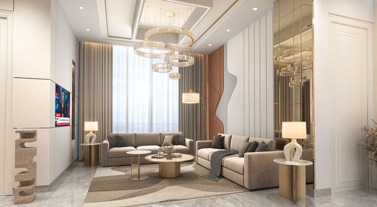 Living Room, ambala highway 3 Bedroom 1903 Sq.Ft. Apartment In Ambala Highway Zirakpur 10651718