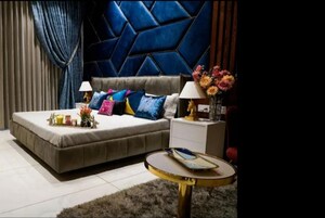 Bedroom in 3 BHK Apartment at Malwa Escon Primera, International Airport Road – for Sale