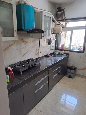 Kitchen in 2 BHK Apartment at Siddhi Highland Park, Kolshet Road – for Rent