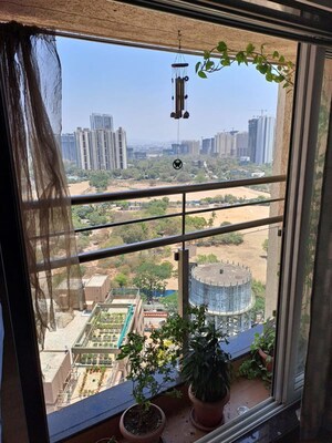 Balcony in 2 BHK Apartment at Siddhi Highland Park, Kolshet Road – for Rent